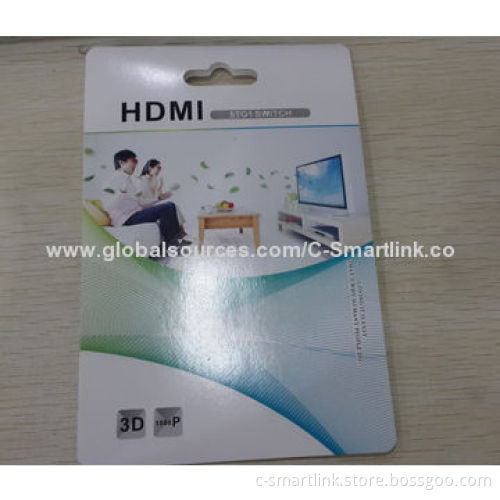 HDMI 3x1 Switch, IR Remote, Support 3D, 1,080P with HDCP and AC Adapter Include